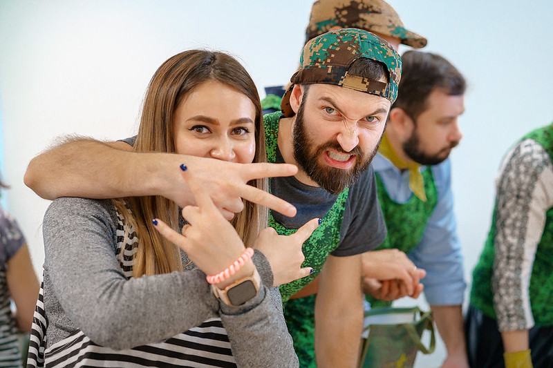 Корпоратив на День строителя в Baku с уличными активностями